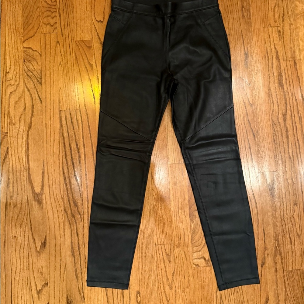 Free People Black Faux Leather Pants